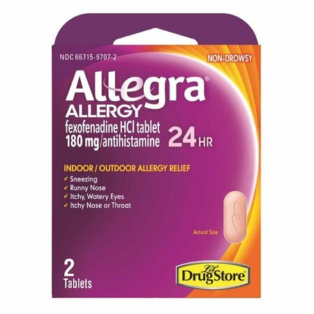 ALLEGRA ALLERGY RELIEF 180MG 1PK 97072